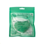 Спонж для лица, Clarette (Кларетт) 1 шт арт. CKS 427 конжаковый с экстрактом зеленого чая зеленый пакет