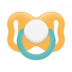 Соска-пустышка силиконовая, Lubby (Лабби) 1 шт арт. 15923 классический сосок кольцо с 0 мес.