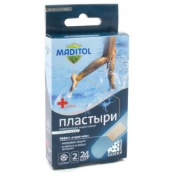 Лейкопластырь Maditol водостойкий 24 шт.