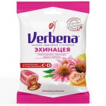 Карамель леденцовая с начинкой, Verbena (Вербена) 60 г БАД Эхинацея мед лимон