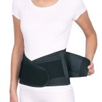 Корсет ортопедический, Крейт р. 4 (80-100 см) Б-502Э пояснично-крестцовый высота 21 см с 4 пластиковыми  ребрами жесткости черный