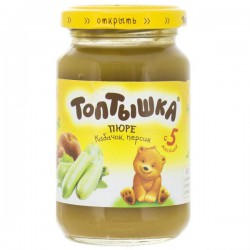 Пюре Топтышка кабачок персик сахар с 5 мес 190 г