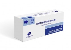Суматриптан табл. п/о пленочной 100 мг 2 шт.