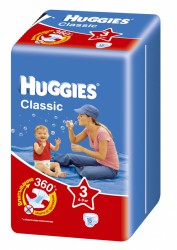 Подгузники 15 шт. Huggies классик миди 4-9 кг