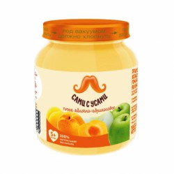Пюре Сами с Усами яблоко абрикос без сахара с 5 мес 100 г