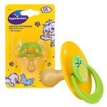 Соска-пустышка латексная, Курносики 1 шт арт. 13110 Ананасик 0+ классическая изогнутый нагубник