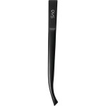 Пинцет, QVS (КВС) арт. 10-1636 скошенные кончики изогнутый черный