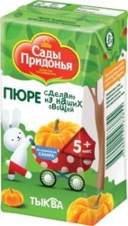 Пюре Сады Придонья тыква без сахара с 5 мес 125 г