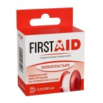 Пластырь, Firstaid (Ферстэйд) р. 2.5смх500см 1 шт медицинский фиксирующий на полимерной основе