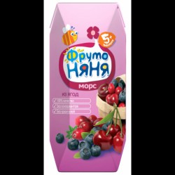 Морс Фрутоняня клюква с сахаром с 5 мес 330 мл