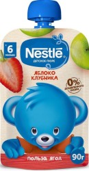 Пюре Nestle яблоко и клубника с 6 мес 90 г