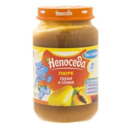 Пюре Непоседа груша слива без сахара с 5 мес 190 г