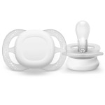 Соска-пустышка силиконовая, Philips Avent (Филипс Авент) 1 шт арт. SCF076/02 ортодонтическая ультра старт для новорожденных 0-2 мес с футляром