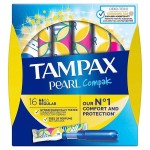 Тампоны, Tampax (Тампакс) 16 шт компак перл регуляр с аппликатором